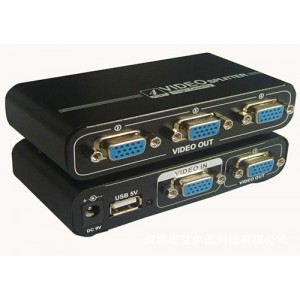 Spliter VGA 4 porturi - conectare simultan 4 monitoare VGA la un PC
